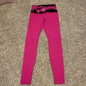 Lululemon pink leggings size 8